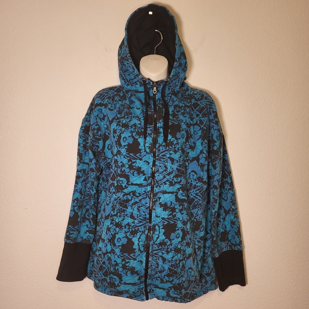Gaiam Psychedelic Splatter Hoodie size XLarge